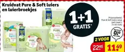 Kruidvat Kruidvat Pure & Soft luiers en luierbroekjes aanbieding