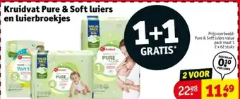 Kruidvat Kruidvat Pure & Soft luiers en luierbroekjes aanbieding