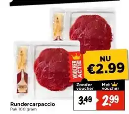 Vomar Voordeelmarkt Rundercarpaccio aanbieding