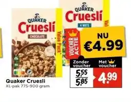 Vomar Voordeelmarkt Quaker Cruesli aanbieding