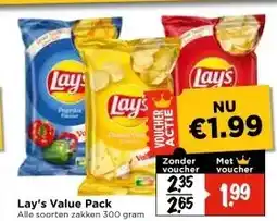 Vomar Voordeelmarkt Lay's Value Pack aanbieding
