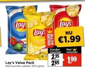 Vomar Voordeelmarkt Lay's Value Pack aanbieding