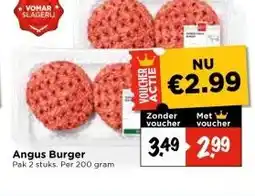 Vomar Voordeelmarkt Angus Burger aanbieding