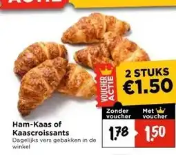 Vomar Voordeelmarkt Ham-Kaas of Kaascroissants aanbieding