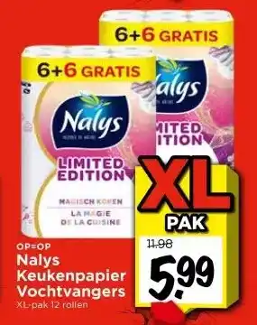Vomar Voordeelmarkt Nalys Keukenpapier Vochtvangers aanbieding