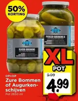 Vomar Voordeelmarkt Zure Bommen of Augurken- schijven aanbieding