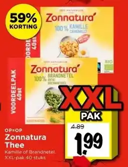 Vomar Voordeelmarkt Zonnatura Thee aanbieding