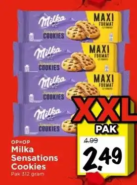 Vomar Voordeelmarkt Milka Sensations Cookies aanbieding