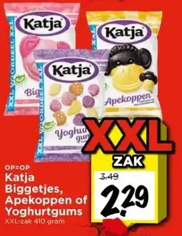 Vomar Voordeelmarkt Katja Biggetjes, Apekoppen of Yoghurtgums aanbieding