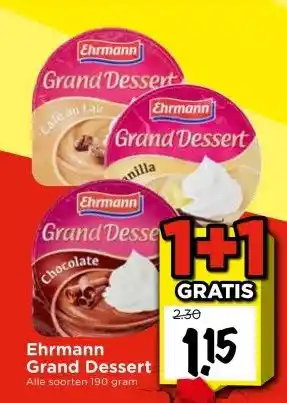 Vomar Voordeelmarkt Ehrmann Grand Dessert aanbieding