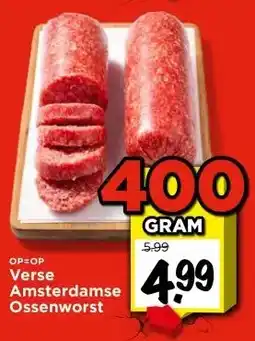 Vomar Voordeelmarkt Verse Amsterdamse Ossenworst aanbieding