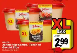 Vomar Voordeelmarkt Johma Kip-Samba, Tonijn of Gevuld Eitje aanbieding