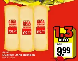 Vomar Voordeelmarkt Duostuk Jong Belegen aanbieding