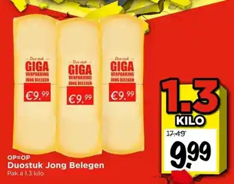 Vomar Voordeelmarkt Duostuk Jong Belegen aanbieding