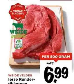 Vomar Voordeelmarkt WEIDE VELDEN lerse Runder- riblappen aanbieding