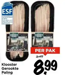 Vomar Voordeelmarkt Klooster Gerookte Paling aanbieding