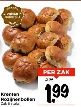 Vomar Voordeelmarkt Krenten Rozijnenbollen aanbieding