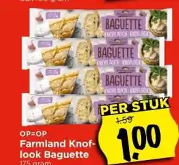 Vomar Voordeelmarkt Farmland Knof- look Baguette aanbieding