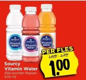 Vomar Voordeelmarkt Sourcy Vitamin Water aanbieding