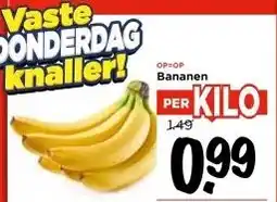 Vomar Voordeelmarkt Bananen aanbieding