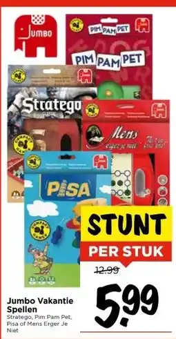Vomar Voordeelmarkt Jumbo Vakantie Spellen aanbieding