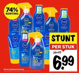 Vomar Voordeelmarkt Nivea Zonbescherming aanbieding