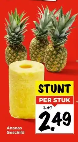 Vomar Voordeelmarkt Ananas Geschild aanbieding