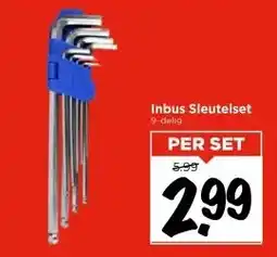 Vomar Voordeelmarkt Inbus Sleutelset aanbieding
