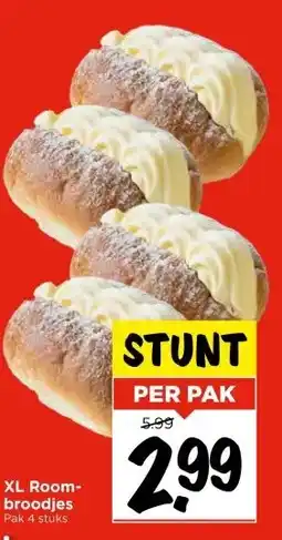 Vomar Voordeelmarkt XL Room- broodjes aanbieding