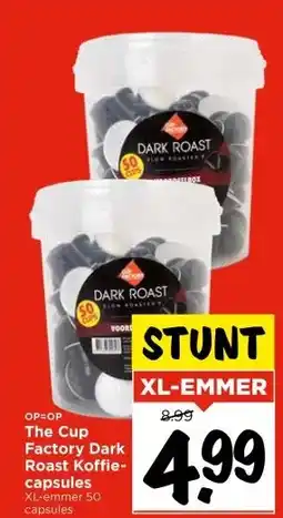 Vomar Voordeelmarkt The Cup Factory Dark Roast Koffie- capsules aanbieding