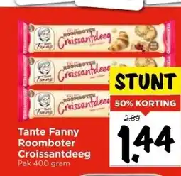 Vomar Voordeelmarkt Tante Fanny Roomboter Croissantdeeg aanbieding