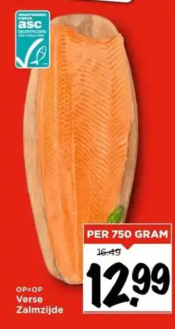 Vomar Voordeelmarkt Verse Zalmzijde aanbieding