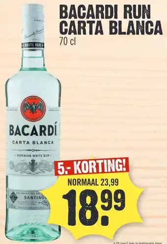 Super Dirck 3 BACARDI RUN CARTA BLANCA aanbieding