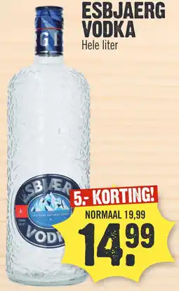 Super Dirck 3 ESBJAERG VODKA aanbieding