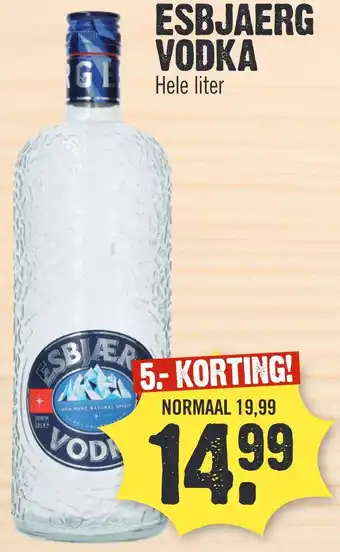 Super Dirck 3 ESBJAERG VODKA aanbieding