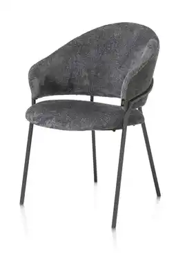 Henders & Hazel Leyla, armstoel - stof Vulcano - Antraciet aanbieding