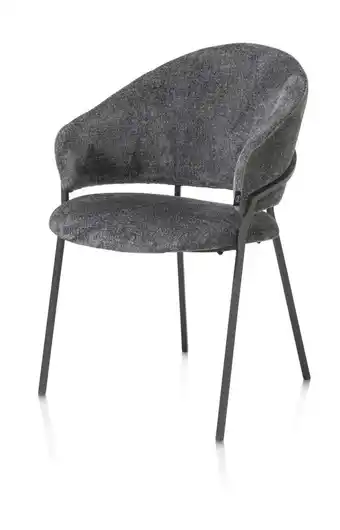 Henders & Hazel Leyla, armstoel - stof Vulcano - Antraciet aanbieding