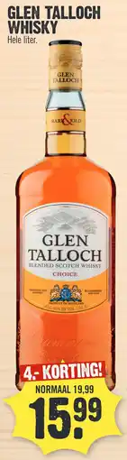 Super Dirck 3 GLEN TALLOCH WHISKY aanbieding