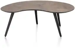 Henders & Hazel Maze, salontafel 100 x 59 cm - niervormig - hoogte 39 cm - Roest aanbieding