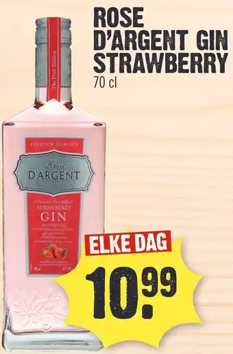 Super Dirck 3 ROSE D'ARGENT GIN STRAWBERRY aanbieding