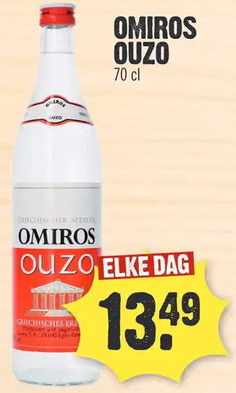 Super Dirck 3 OMIROS OUZO aanbieding