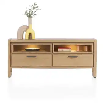 Henders & Hazel Nystead, lowboard 140 cm. - 2-laden + 2-niches (+ LED) aanbieding