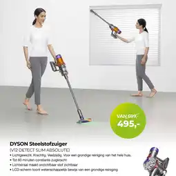 EP Beerepoot DYSON Steelstofzuiger V12 Detect slim absolute aanbieding