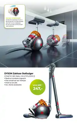 EP Beerepoot DYSON Zakloze Stofzuiger Cinetic big ball multifloor 2 aanbieding