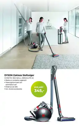 EP Beerepoot DYSON Zakloze Stofzuiger CINETIC BIG BALL ABSOLUTE 2 aanbieding