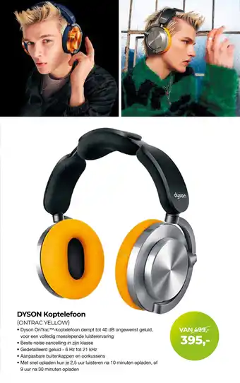 EP Beerepoot DYSON Koptelefoon Ontrac yellow aanbieding