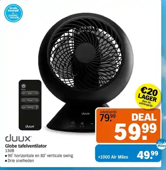 Albert Heijn Globe tafelventilator aanbieding