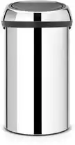 Bol.com Brabantia Touch Bin Prullenbak - 60 l - Brilliant Steel aanbieding