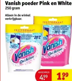 Kruidvat Vanish poeder Pink en White aanbieding