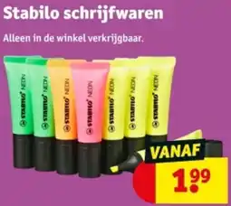 Kruidvat Stabilo schrijfwaren aanbieding